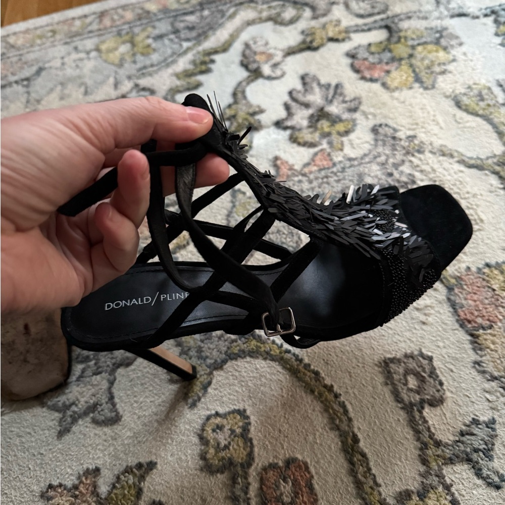 Donald J. Pliner Black Strappy Heels - Picture 10 of 13